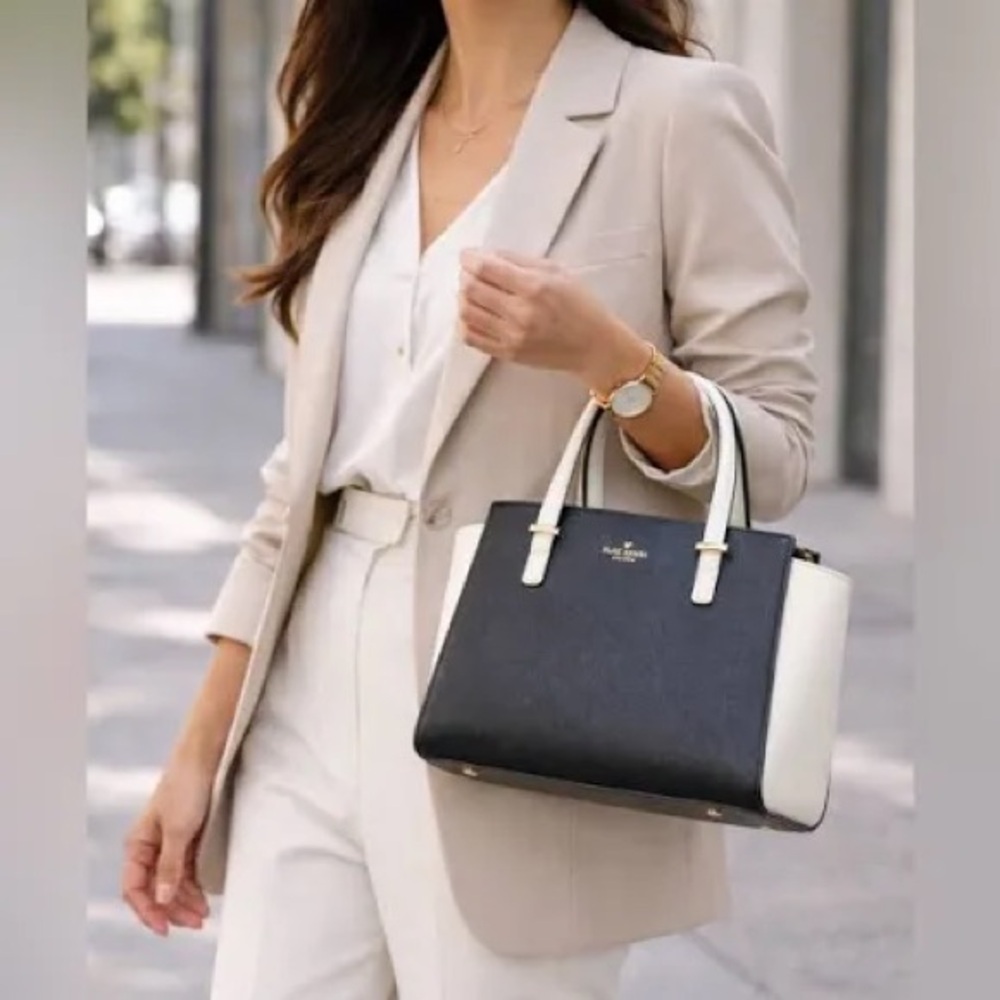 Kate Spade Two Tone Leather Satchel